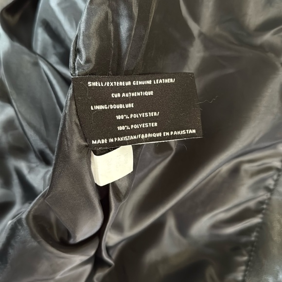 DKNY black Leather Jacket for Women - Picture 7 of 8